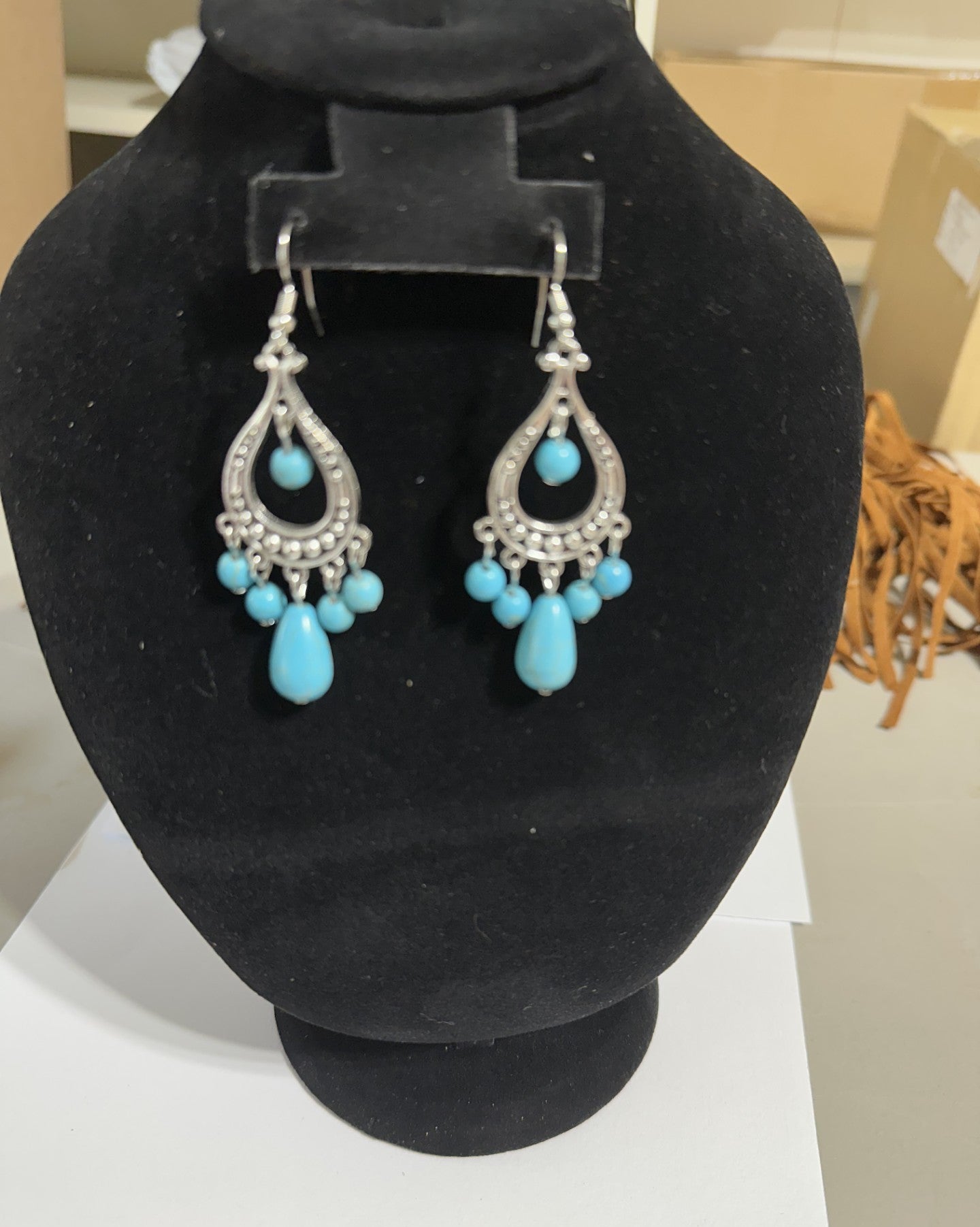 Beautiful turquoise earrings for all to wear